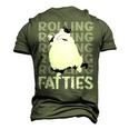 Rolling Fatties Cat Cat Lover Outfit Cat Dad Cat Mom Men's 3D T-Shirt Back Print Army Green