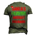 Santas Favorite Aircraft Mechanic Christmas Men's 3D T-Shirt Back Print Army Green
