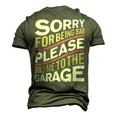 Send Me To The Garage Car Guy Or Mechanic Men's 3D T-Shirt Back Print Army Green