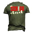 Senior 2023 Class Grad Proud Dad Class Of 2023 Men's 3D T-Shirt Back Print Army Green