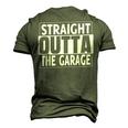 Straight Outta The Garage Car Mechanic Men's 3D T-Shirt Back Print Army Green