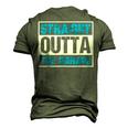 Straight Outta The Garage Mechanic Men's 3D T-Shirt Back Print Army Green