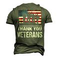 Thank You Military Veterans Veterans Day Men's 3D T-Shirt Back Print Army Green