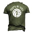 Thats My Girl 1 Volleyball Player Mom Or Dad Men's 3D T-Shirt Back Print Army Green