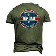 Top Dad The Best Of The Best Cool 80S 1980S Fathers Day Men's 3D T-Shirt Back Print Army Green