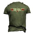 Top Golf Vintage 80S Golf Best Dad By Par Men's 3D T-Shirt Back Print Army Green