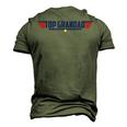 Top Grandad Personalized 80S Dad Humor Movie Gun Men's 3D T-Shirt Back Print Army Green