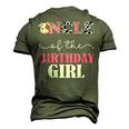 Uncle Of The Birthday For Girl Cow Farm 1St Birthday Cow Men's 3D T-Shirt Back Print Army Green