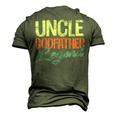 Uncle Godfather Legend Uncle Fathers Day Men's 3D T-Shirt Back Print Army Green