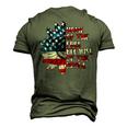 Us Flag Sunflower Home Of The Free Because Of The Brave Men's 3D T-Shirt Back Print Army Green