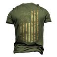 Usa Camouflage Flag For Men Fathers Day Camo Flag Men's 3D T-Shirt Back Print Army Green