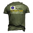 Vintage American Flag Proud Us Navy Papa Veteran Military Men's 3D T-Shirt Back Print Army Green