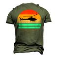 Vintage Helicopter Pilot T Pilot And Mechanic Men's 3D T-Shirt Back Print Army Green