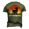 Vintage Retro Best Fur Dad Ever For Dog And Cat Owner Men's 3D T-shirt Back Print Army Green
