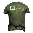 Vintage Usa American Flag Proud To Be An Army Aunt Military Men's 3D T-Shirt Back Print Army Green