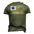 Vintage Usa American Flag Proud To Be Us Navy Military Wife Men's 3D T-Shirt Back Print Army Green