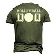 Volleyball Dad Volleyball For Father Volleyball Men's 3D T-Shirt Back Print Army Green