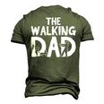 The Walking Dad Son Father Papa Daddy Stepdad Fatherhood Men's 3D T-Shirt Back Print Army Green