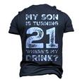 21St Birthday For Dad Mom 21 Year Old Son Squad Men's 3D T-Shirt Back Print Navy Blue