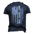 4Th Of July Poppa Us American Flag Fourth Patriotic Usa Men's 3D T-Shirt Back Print Navy Blue