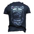 Asshole Dad & Smartass Daughter Best Friend For Life Men's 3D T-Shirt Back Print Navy Blue