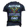 Autism Doesnt Come With Manual Dad Puzzle Awareness Men's 3D T-Shirt Back Print Navy Blue