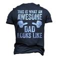 This Is What An Awesome Dad Looks Like Men's 3D T-Shirt Back Print Navy Blue