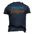 Awesome Like My Daughter For Dad On Fathers Day Men's 3D T-Shirt Back Print Navy Blue