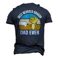 Best Bearded Dragon Dad Ever Pet Bearded Dragon Dad Men's 3D T-shirt Back Print Navy Blue