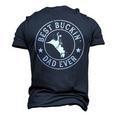 Best Buckin Dad Ever Cowboy Bull Riding Rodeo Men's 3D T-shirt Back Print Navy Blue