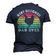 Best Chicken Dad Ever For Men Fathers Day Men's 3D T-shirt Back Print Navy Blue