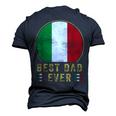 Best Dad Ever Italian Father Country Italy Flag Men's 3D T-shirt Back Print Navy Blue