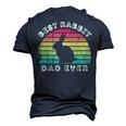 Best Rabbit Dad Ever For Men Fathers Day Men's 3D T-shirt Back Print Navy Blue