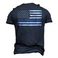 Best Stepdad Ever American Flag Patriotic Fathers Day Men's 3D T-shirt Back Print Navy Blue