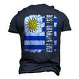Best Uruguayan Grandpa Ever Uruguay Grandpa Fathers Day Men's 3D T-shirt Back Print Navy Blue