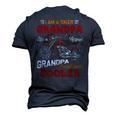 Car Bike Motorcycle Lover I Am A Cool Biker Grandpa Men's 3D T-Shirt Back Print Navy Blue