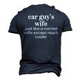 Car Guys Wife Definition Enthusiast Racer Mechanic Men's 3D T-Shirt Back Print Navy Blue