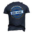 Certified Redneck Mechanic Novelty Gag Men's 3D T-Shirt Back Print Navy Blue