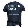Cheer Dad Definition Best Dad Ever Cheerleading Men's 3D T-shirt Back Print Navy Blue