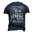 Christian I Took A Dna Test And God Is My Father Gospel Pray Men's 3D T-Shirt Back Print Navy Blue