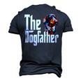 Dachshund Dog Dad Dogfather Dogs Daddy Father Men's 3D T-Shirt Back Print Navy Blue
