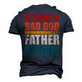 Dad Father Bod Figure Apparel I Father’S Day Beer Gag Drink Men's 3D T-Shirt Back Print Navy Blue