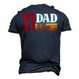 Dad The Man The Lineman The Legend Electrician Men's 3D T-shirt Back Print Navy Blue