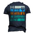 Dad A Man The Myth The Garden Legend Gardening Men's 3D T-shirt Back Print Navy Blue