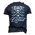 Dad The Man The Myth The Hockey Legend Fathers Day For Dad Men's 3D T-shirt Back Print Navy Blue