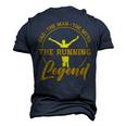 Dad The Man The Myth The Running Legend Fathers Day For Dad Men's 3D T-shirt Back Print Navy Blue