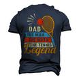 Dad The Man The Myth The Tennis Legend Fathers Day For Dad Men's 3D T-shirt Back Print Navy Blue