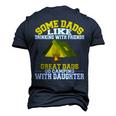 Some Dads Like Drinking Camping From Daughters Men's 3D T-Shirt Back Print Navy Blue