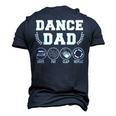 Dance Dad Drive Pay Clap Repeat Fathers Day Men's 3D T-Shirt Back Print Navy Blue