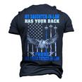 My Daughterinlaw Has Your Back Air Force Fatherinlaw Men's 3D T-Shirt Back Print Navy Blue